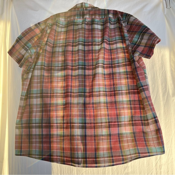 GAP Short Sleeve Shirt VTG Cotton Plaid Size XL - Picture 5 of 11
